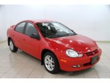 Flame Red Dodge Neon in 2002
