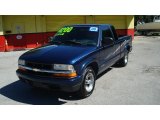 2000 Indigo Blue Metallic Chevrolet S10 LS Extended Cab #86676378