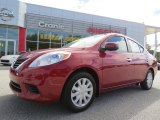 2014 Red Brick Nissan Versa 1.6 SV Sedan #86676360