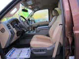 2011 Ford F250 Super Duty Lariat Crew Cab 4x4 Adobe Two Tone Leather Interior