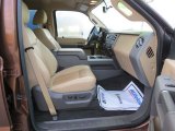 2011 Ford F250 Super Duty Lariat Crew Cab 4x4 Adobe Two Tone Leather Interior