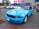 2012 Grabber Blue Ford Mustang V6 Premium Convertible #86724851