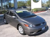 2008 Galaxy Gray Metallic Honda Civic EX Coupe #862264