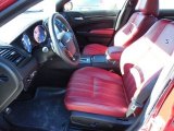 2012 Chrysler 300 S V8 Black/Radar Red Interior