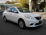 2012 Fresh Powder White Nissan Versa 1.6 SV Sedan #86812429