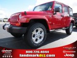 2014 Flame Red Jeep Wrangler Unlimited Sahara 4x4 #86812084
