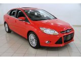 2012 Race Red Ford Focus SEL Sedan #86849081