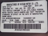 2007 350Z Color Code for Carbon Silver Metallic - Color Code: K51