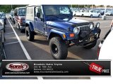 2005 Patriot Blue Pearl Jeep Wrangler Unlimited 4x4 #86848674