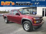 2009 Deep Ruby Red Metallic Chevrolet Colorado LT Extended Cab 4x4 #86892624