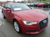 Garnet Red Pearl Audi A6 in 2014