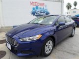 2014 Deep Impact Blue Ford Fusion S #86892124