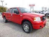 2007 Bright Red Ford F150 STX SuperCab 4x4 #86892563