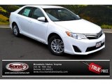 2014 Super White Toyota Camry LE #86892019