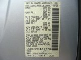 2009 Equator Color Code for Liquid Metal Metallic - Color Code: K12