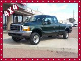 2000 Woodland Green Metallic Ford F250 Super Duty XLT Extended Cab 4x4 #86892371