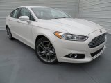 White Platinum Ford Fusion in 2014