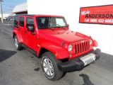 2014 Flame Red Jeep Wrangler Unlimited Sahara 4x4 #86981143