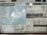 2014 Honda CR-V LX AWD Window Sticker