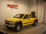 2007 Yellow Chevrolet Colorado LT Extended Cab 4x4 #87058291