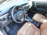 2014 Toyota Corolla LE Eco Amber Interior