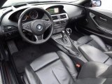 2007 BMW 6 Series 650i Convertible Black Interior