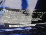 2014 Sonata Color Code for Indigo Blue Pearl - Color Code: 3U