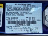 2014 Fusion Color Code for Deep Impact Blue - Color Code: J4