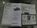 1999 Plymouth Prowler Roadster Window Sticker