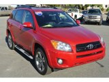 Barcelona Red Metallic Toyota RAV4 in 2012