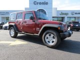 2007 Red Rock Crystal Pearl Jeep Wrangler Unlimited X 4x4 #87182610