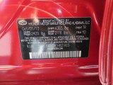 2014 Sonata Color Code for Venetian Red - Color Code: TR