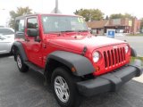 2008 Flame Red Jeep Wrangler X 4x4 Right Hand Drive #87182952