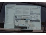 2014 BMW 6 Series 640i Gran Coupe Window Sticker