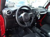 2014 Jeep Wrangler Sahara 4x4 Black Interior