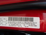 2014 Wrangler Color Code for Flame Red - Color Code: PR4