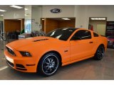 2014 Ford Mustang GT Coupe Matte Orange Wrap