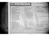 2014 Honda Pilot Touring Window Sticker