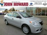 2014 Brilliant Silver Nissan Versa 1.6 S Sedan #87274704