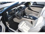 2013 BMW 6 Series 650i xDrive Convertible Ivory White Interior