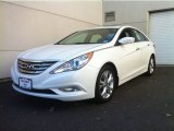 Shimmering White Hyundai Sonata in 2011