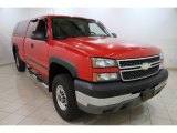 2005 Victory Red Chevrolet Silverado 2500HD LS Extended Cab 4x4 #87307895