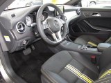 2014 Mercedes-Benz CLA Edition 1 Neon Art Black/DINAMICA w/Yellow Stitching Interior