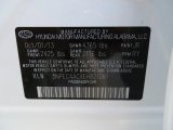 2014 Sonata Color Code for Pearl White - Color Code: JR