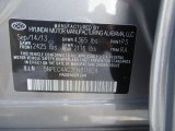 2014 Sonata Color Code for Harbor Gray Metallic - Color Code: P3