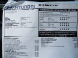 2014 Hyundai Sonata Limited Window Sticker