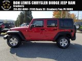 2014 Flame Red Jeep Wrangler Unlimited Sport 4x4 #87341870