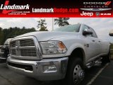 2011 Bright White Dodge Ram 3500 HD Laramie Longhorn Crew Cab 4x4 Dually #87341936