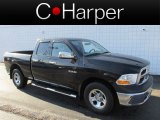 2010 Brilliant Black Crystal Pearl Dodge Ram 1500 SLT Quad Cab 4x4 #87342238