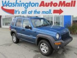 Atlantic Blue Pearl Jeep Liberty in 2004